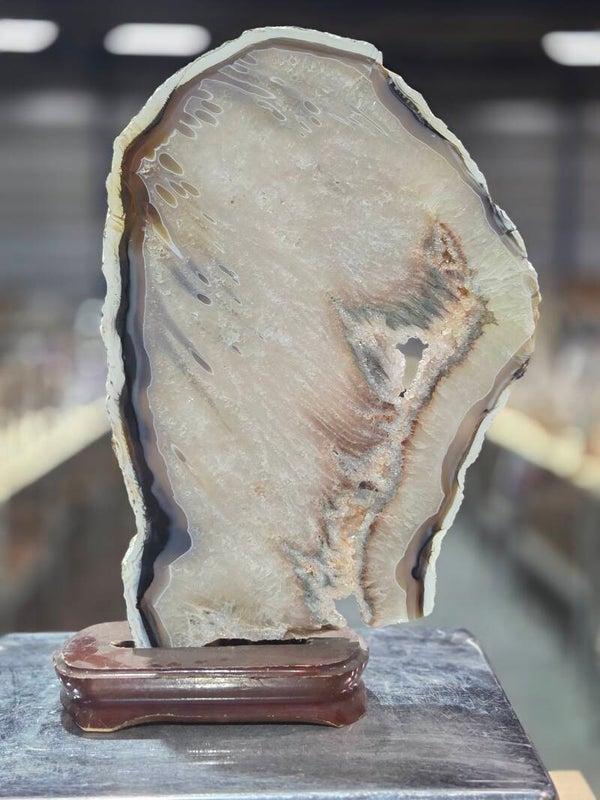 BF133 Agaatschijf in Houder