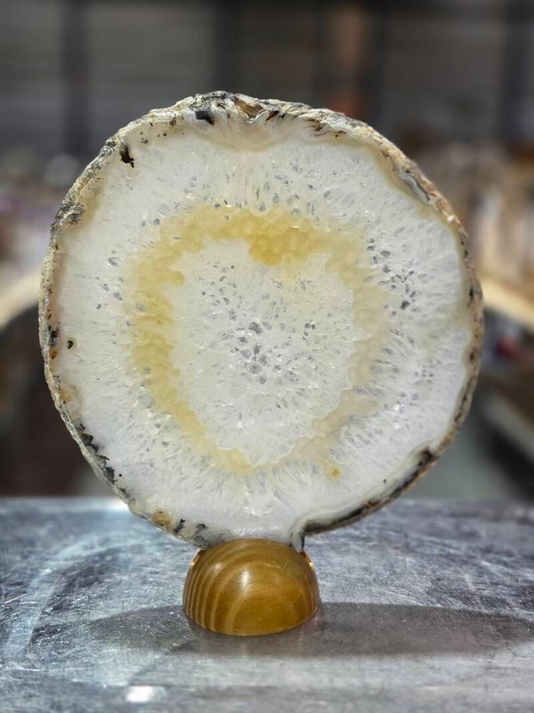 BF148 Agaatschijf in Houder