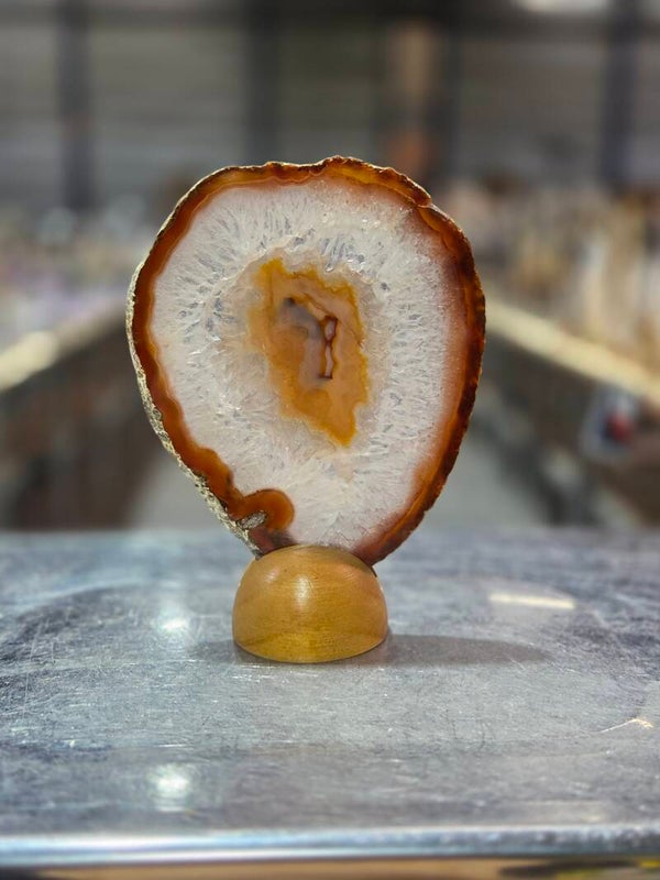 BF167 Agaatschijf in Houder