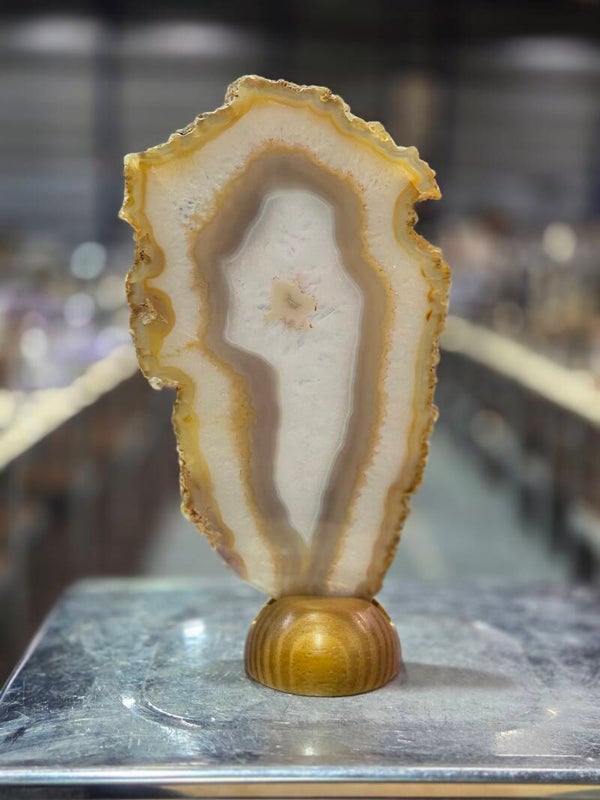 BF185 Agaatschijf in Houder