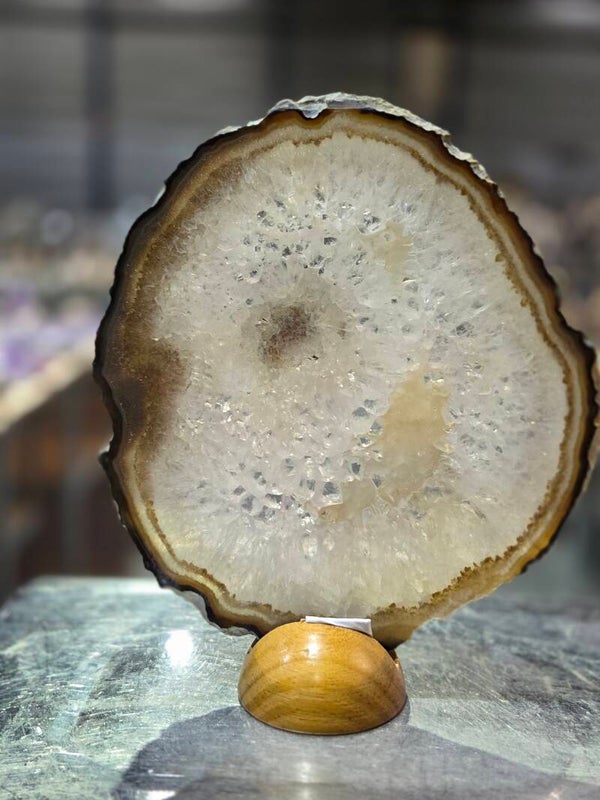 BF190 Agaatschijf in Houder