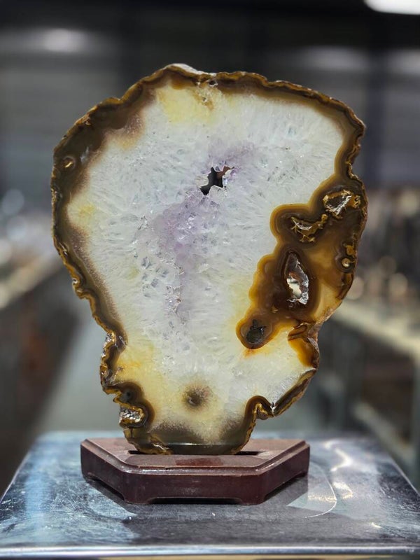 BF212 Agaatschijf in Houder