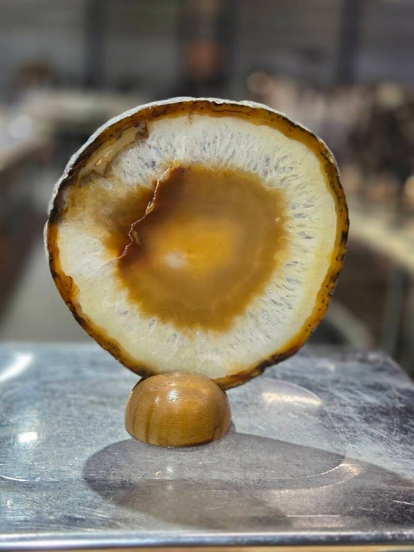 BF217 Agaatschijf in Houder