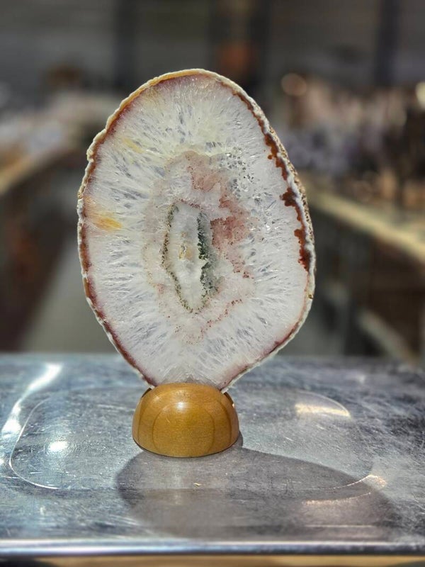 BF221 Agaatschijf in Houder