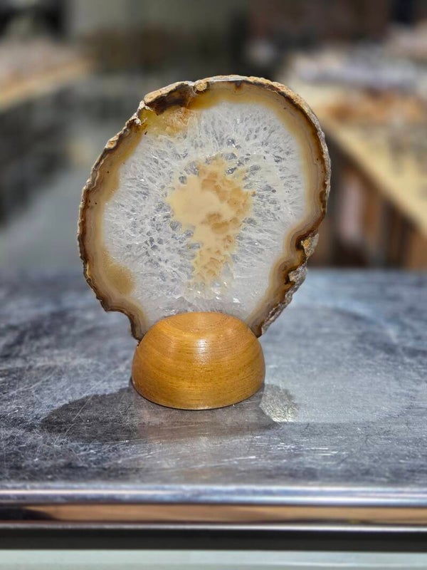 BF227 Agaatschijf in Houder