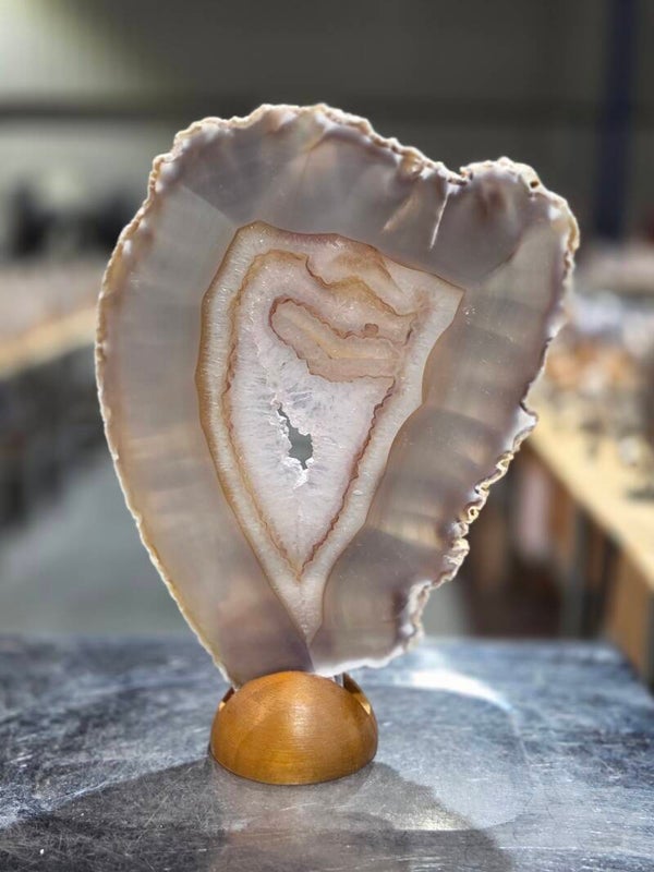 BF236 Agaatschijf in Houder