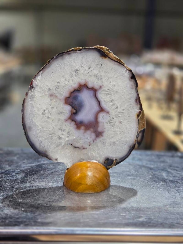 BF244 Agaatschijf in Houder