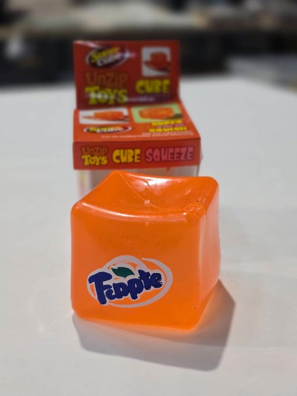 Squishy - Cube Squeeze Feppte (Fanta)