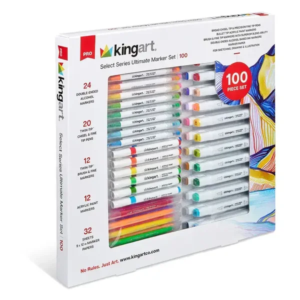 Kingart - Ultieme marker set - 100 stuks