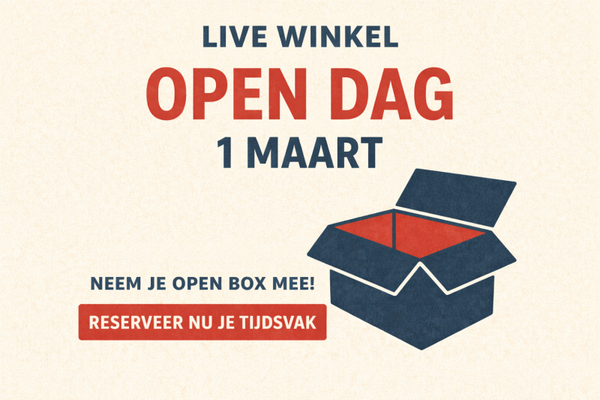Open Dag 1 MAART 2026 UITVERKOCHT!!!!