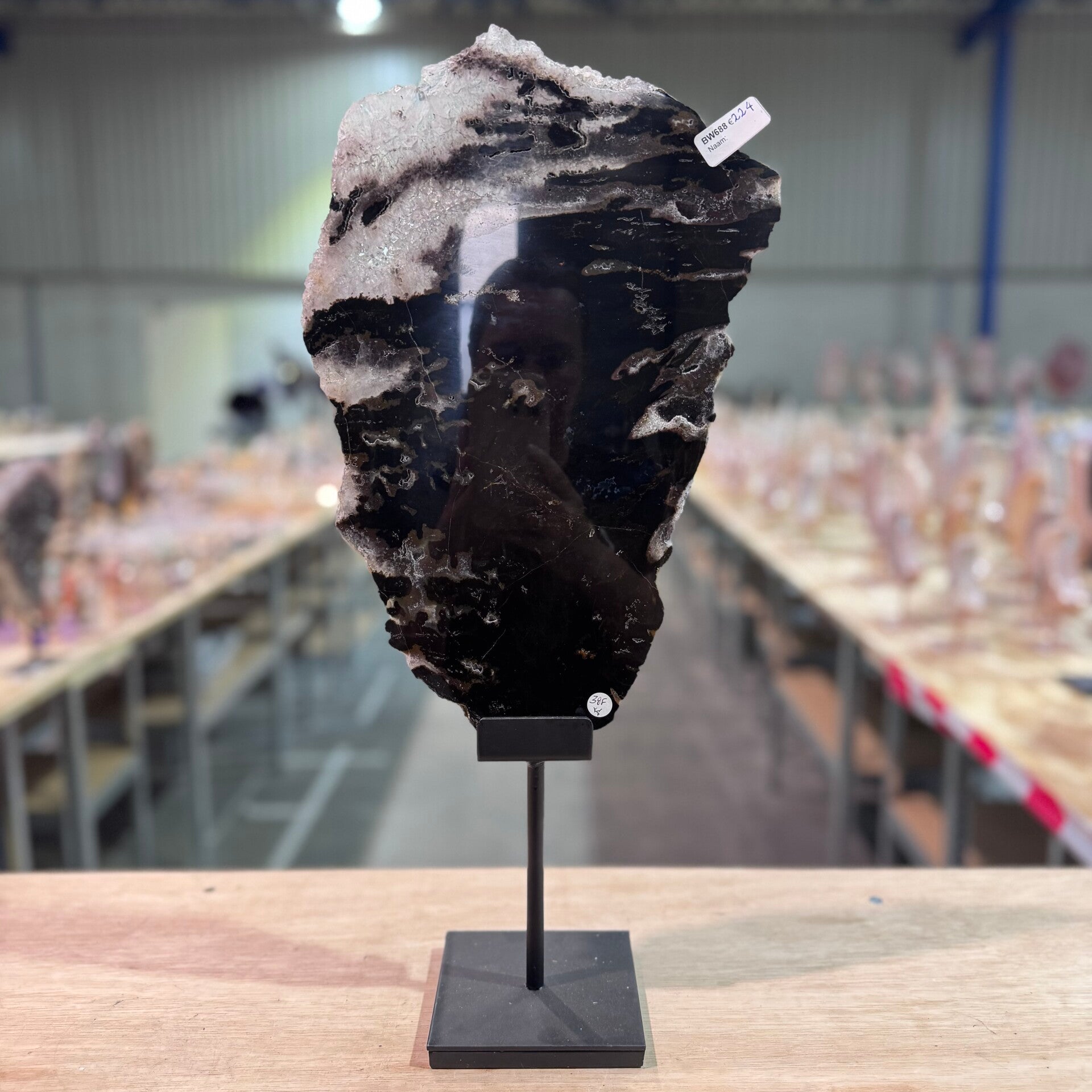 Agaat in houder WBA109