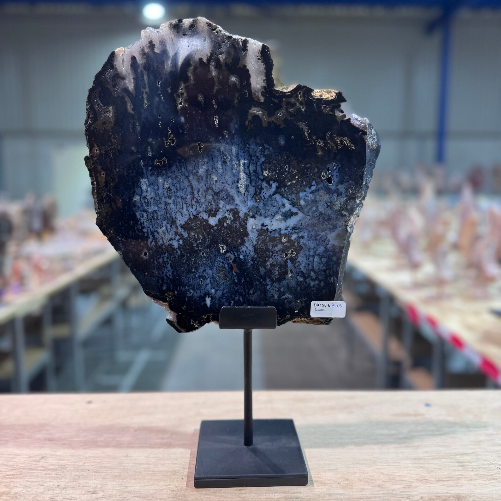 Agaat in houder WBA104