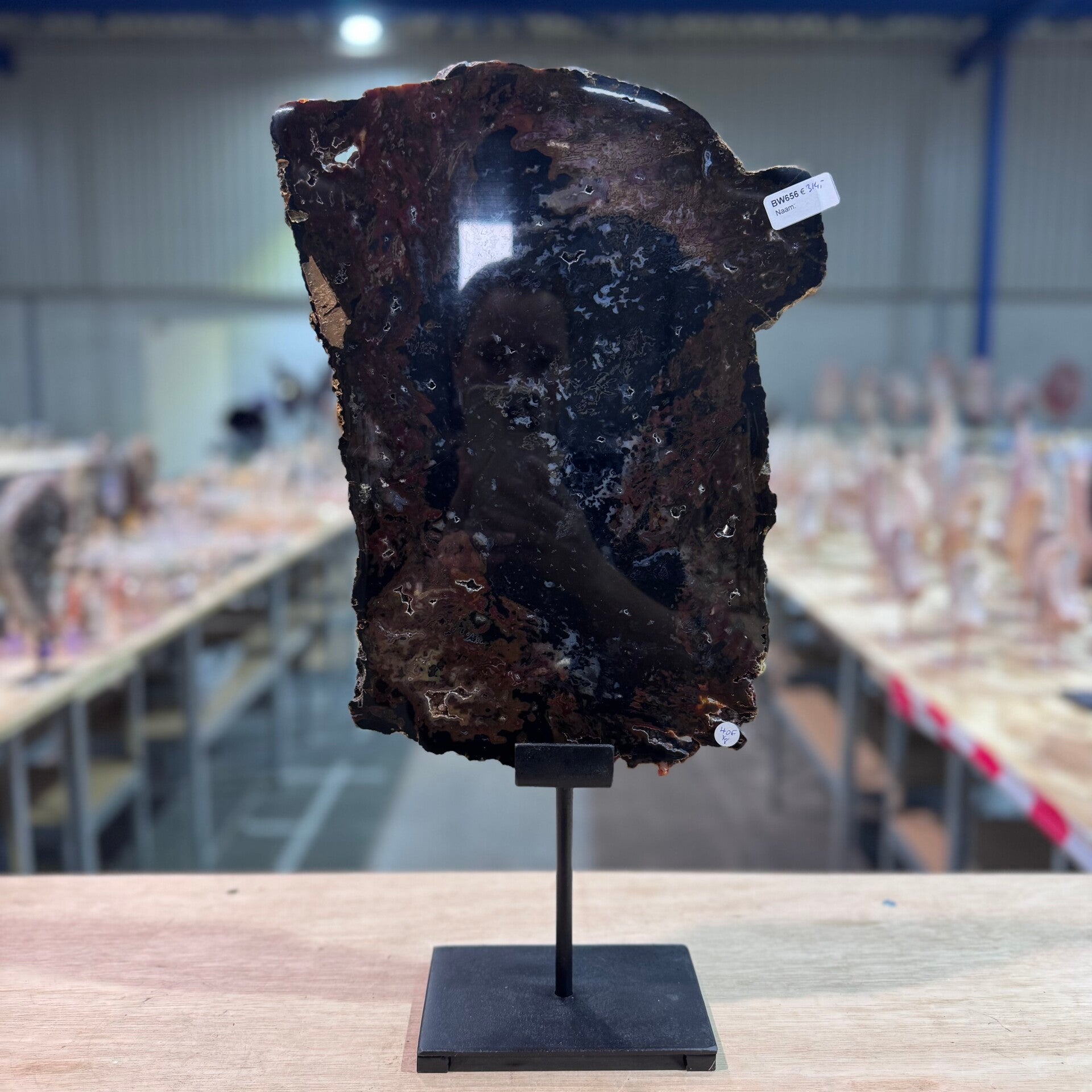 Agaat in houder WBA110