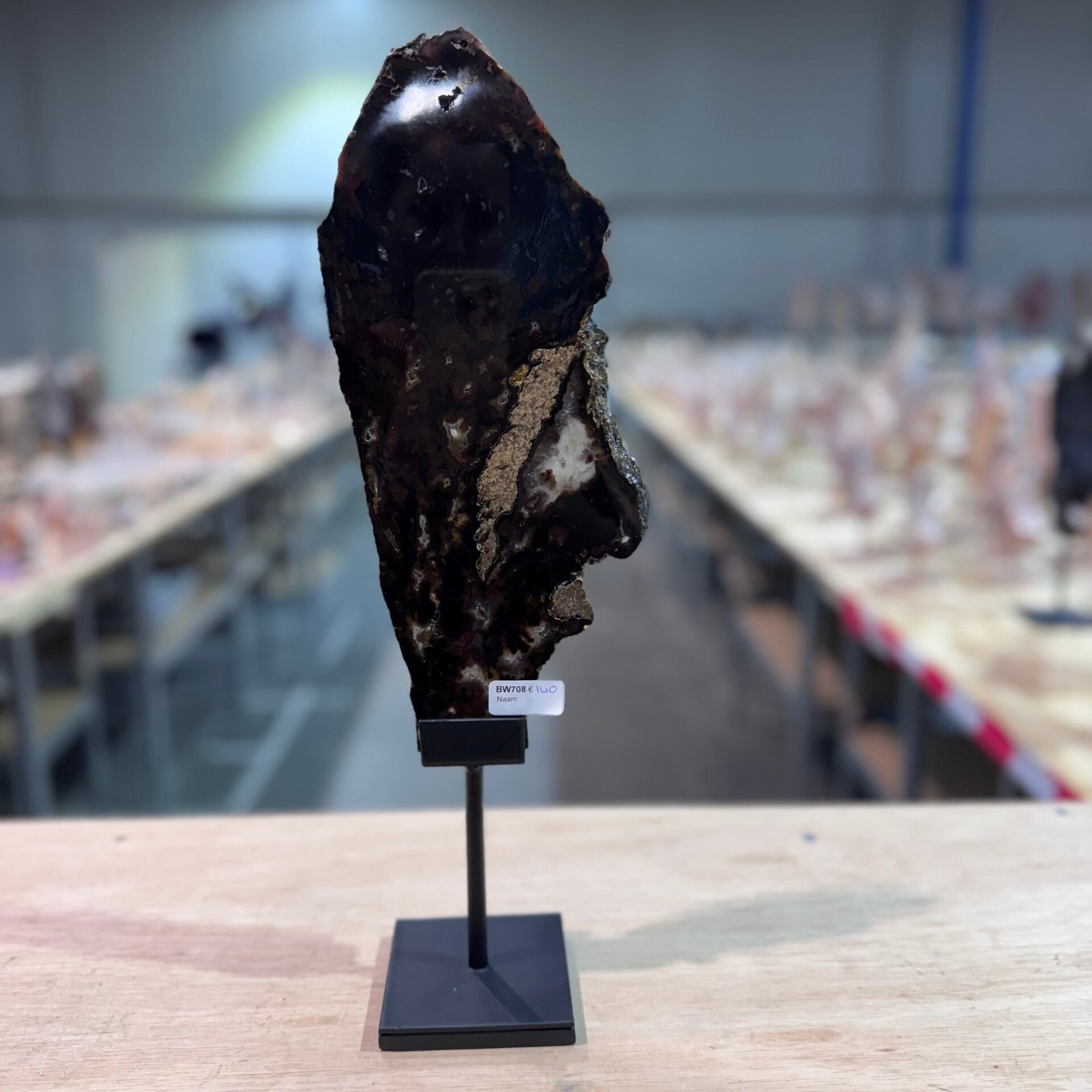 Agaat in houder WBA103