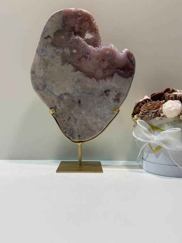 Roze Amethist op Standaard - 2,830 Kilogr.