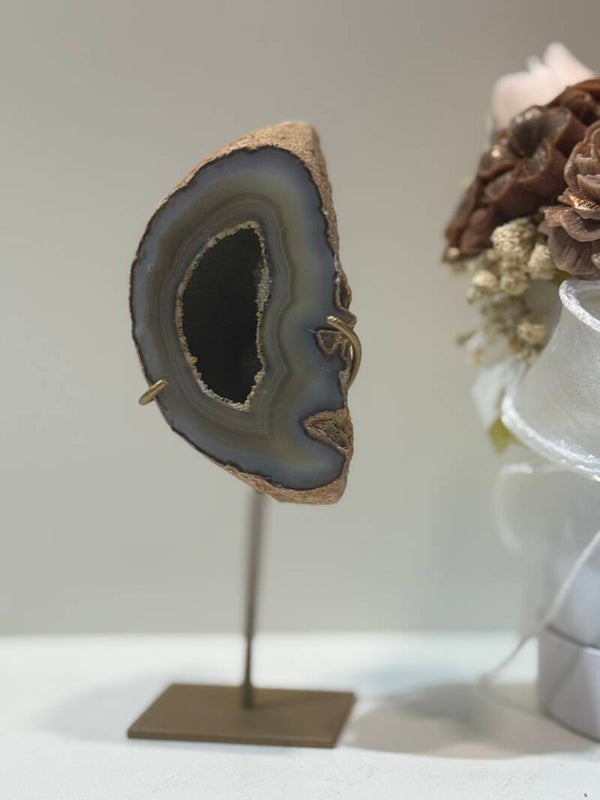 Agaat Geode op Standaard - 0,348 Kilogr.