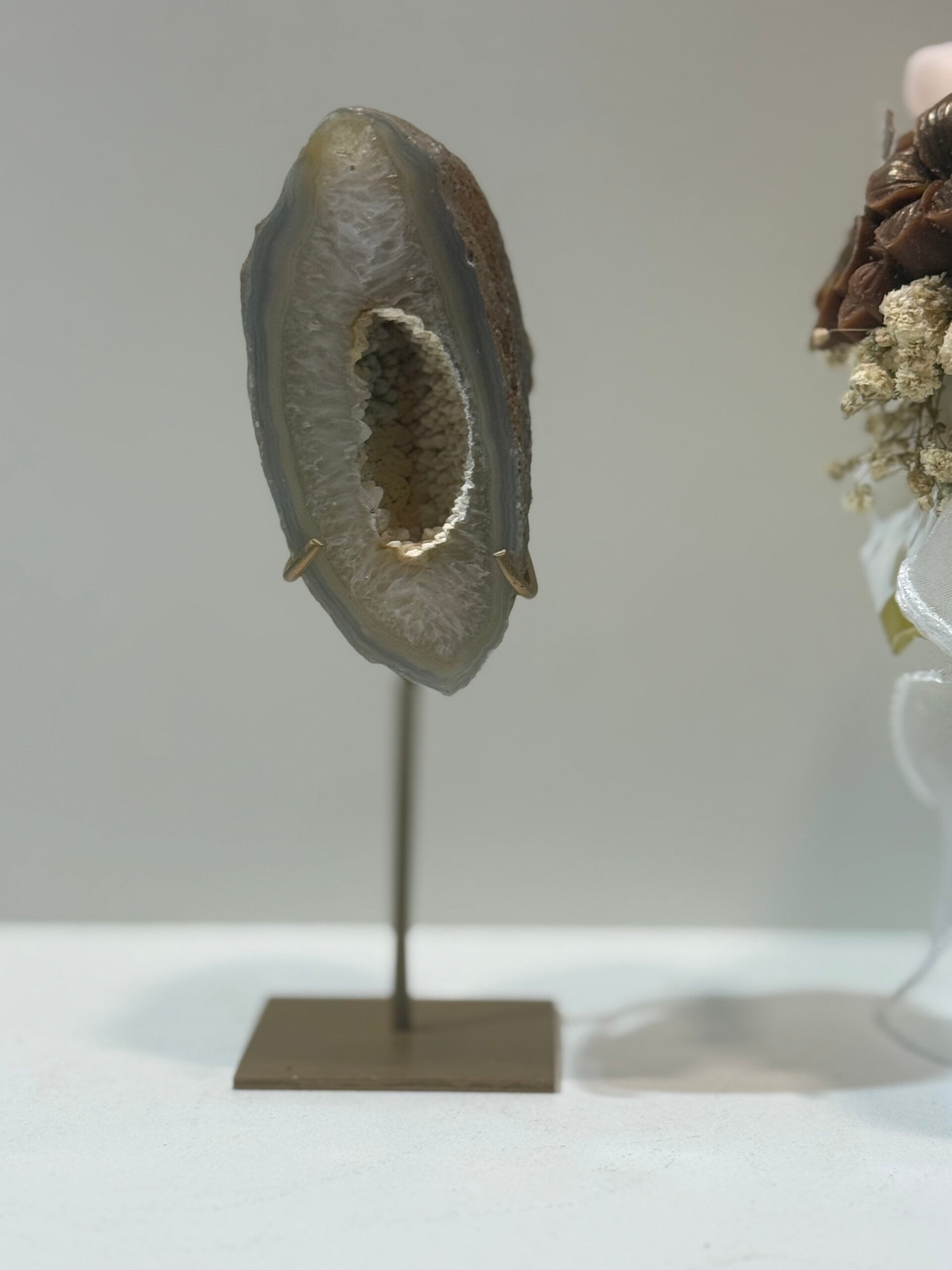 Agaat Geode op Standaard - 0,324 Kilogr.