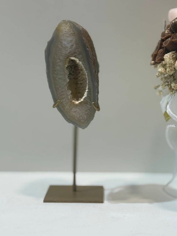 Agaat Geode op Standaard - 0,324 Kilogr.