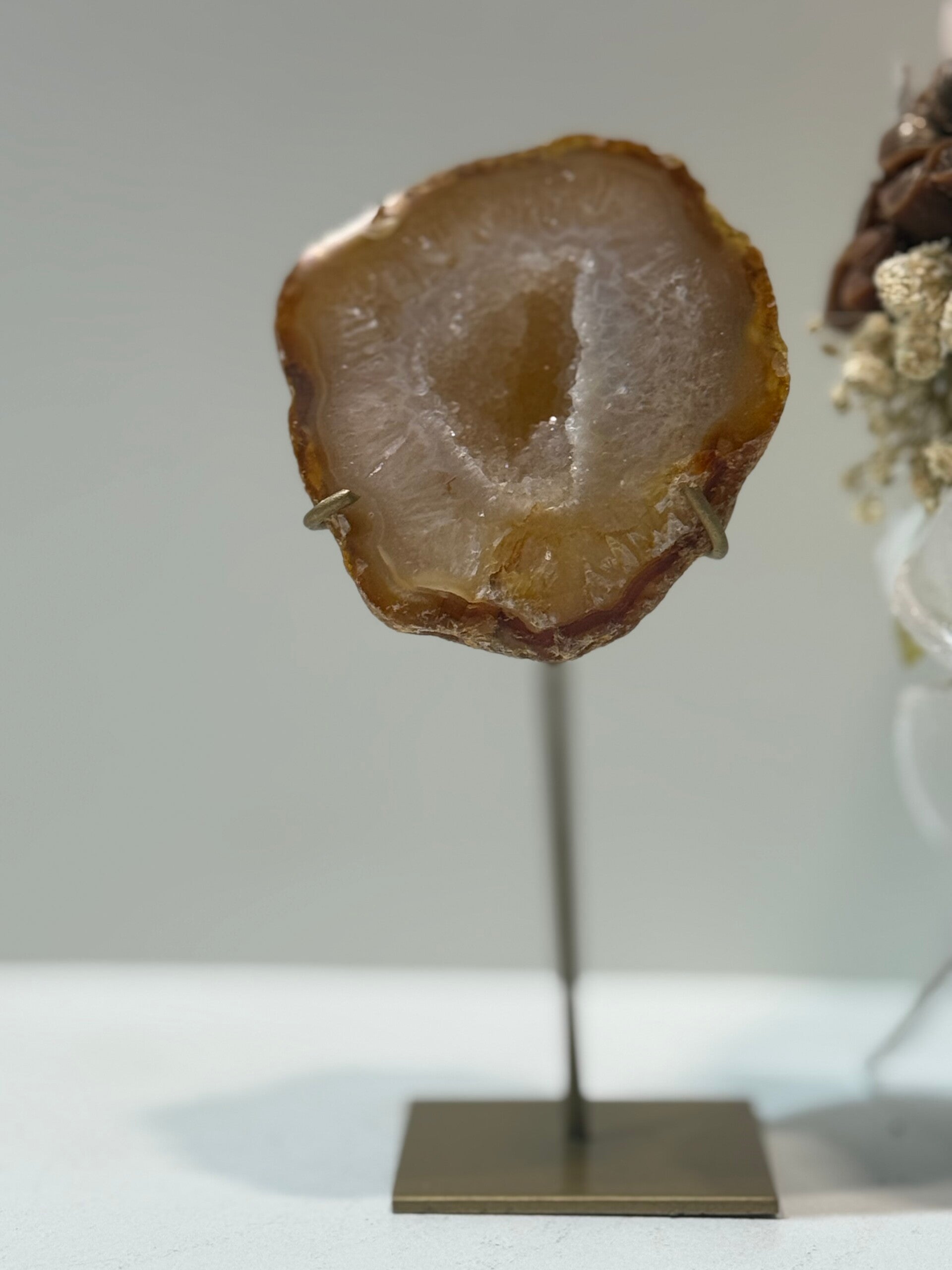 Agaat Geode op Standaard - 0,264 Kilogr.