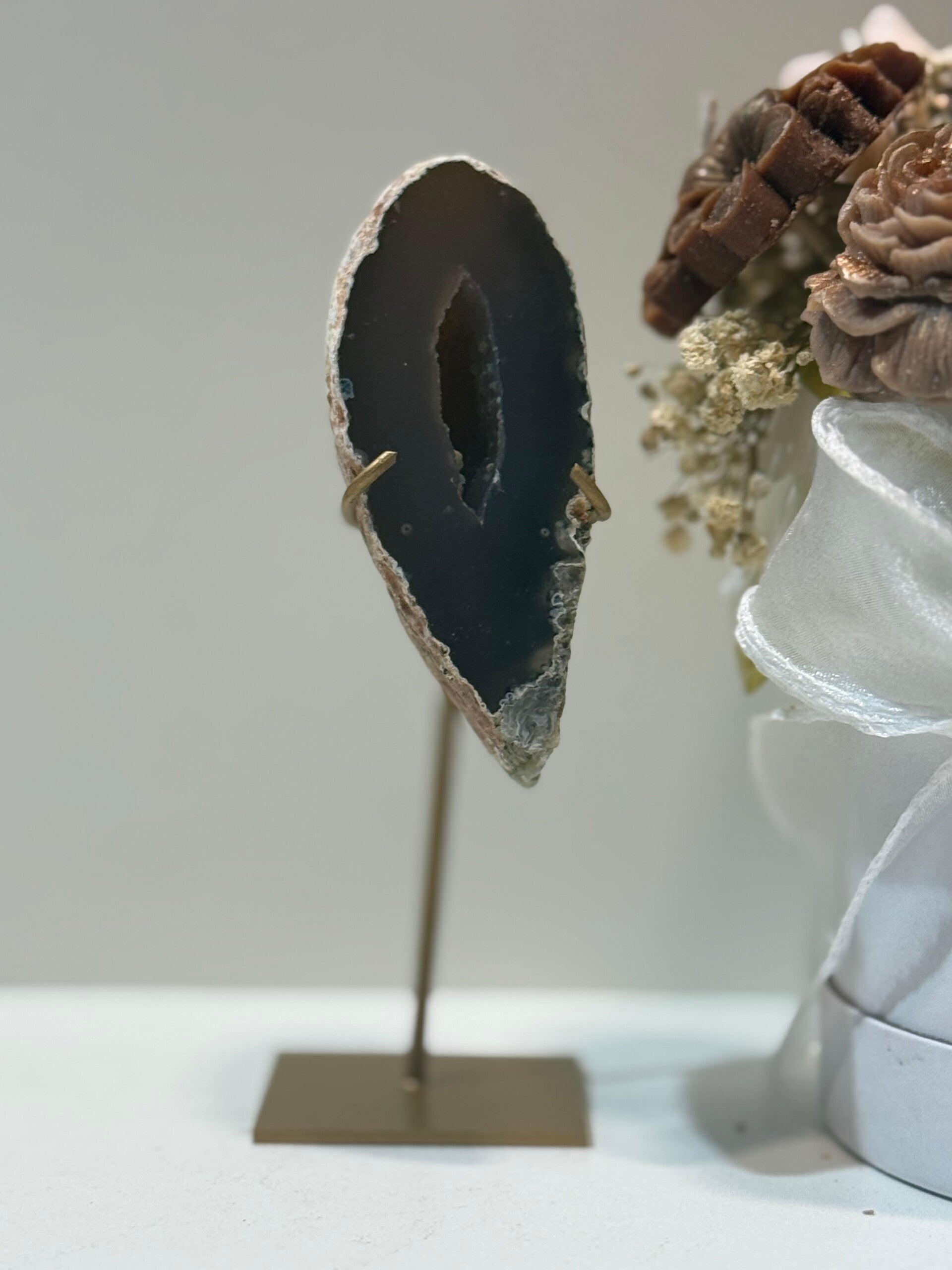 Agaat Geode op Standaard - 0,282 Kilogr.