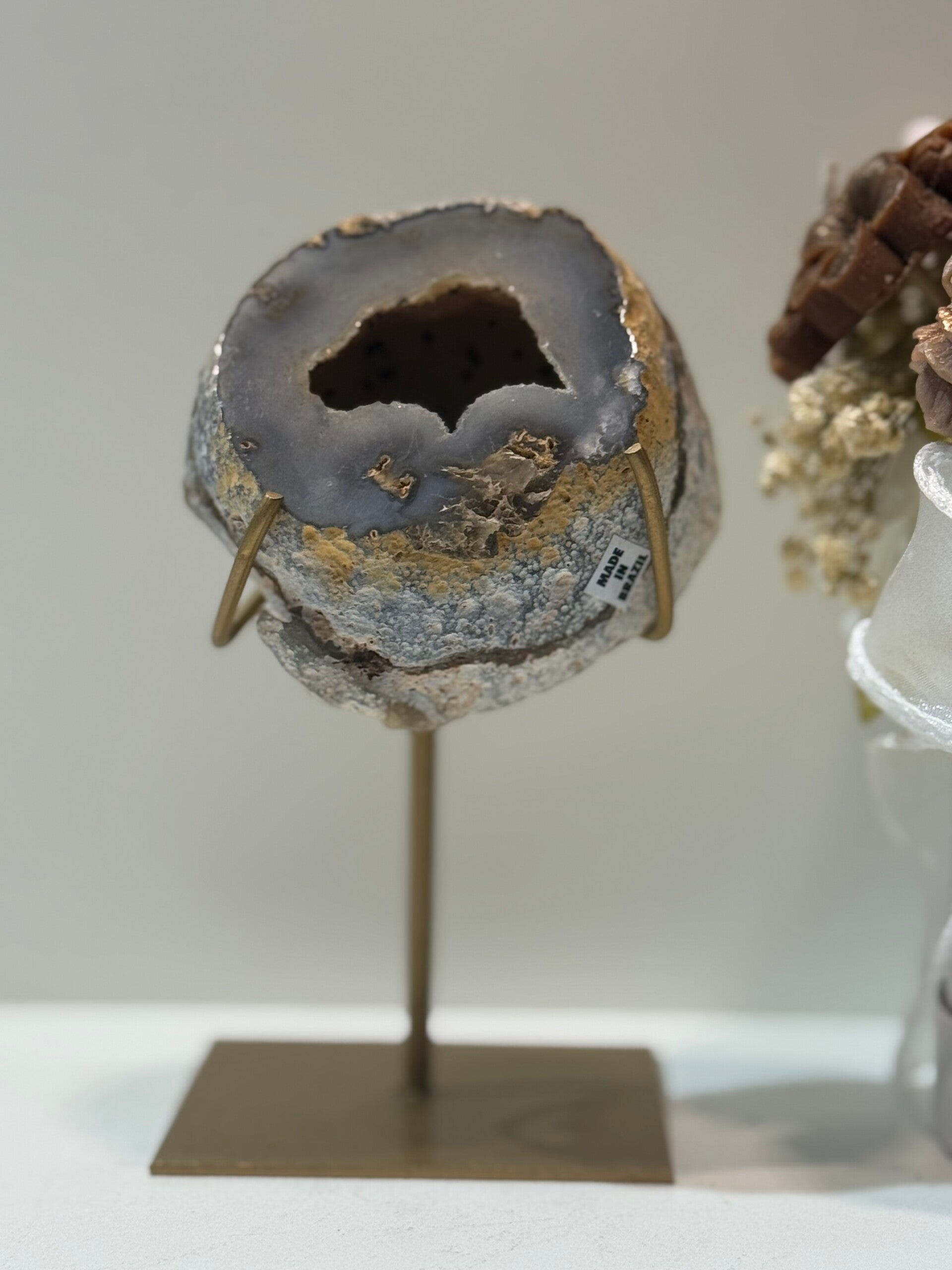 Agaat Geode op Standaard - 0,448 Kilogr.