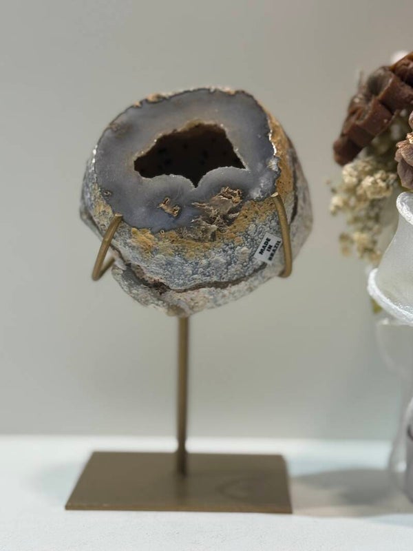 Agaat Geode op Standaard - 0,448 Kilogr.