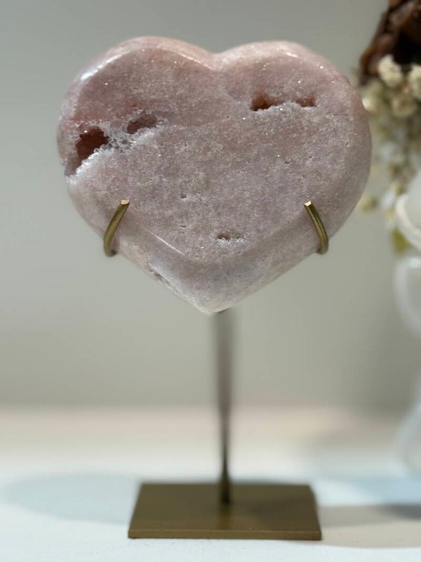 Roze Amethist op Standaard - 0,310 Kilogr.