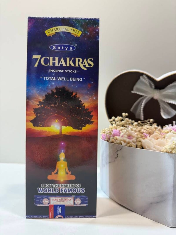 Wierook - Satya - 7Chakras (Reiniging, Reset & Gezondheid) - Doos