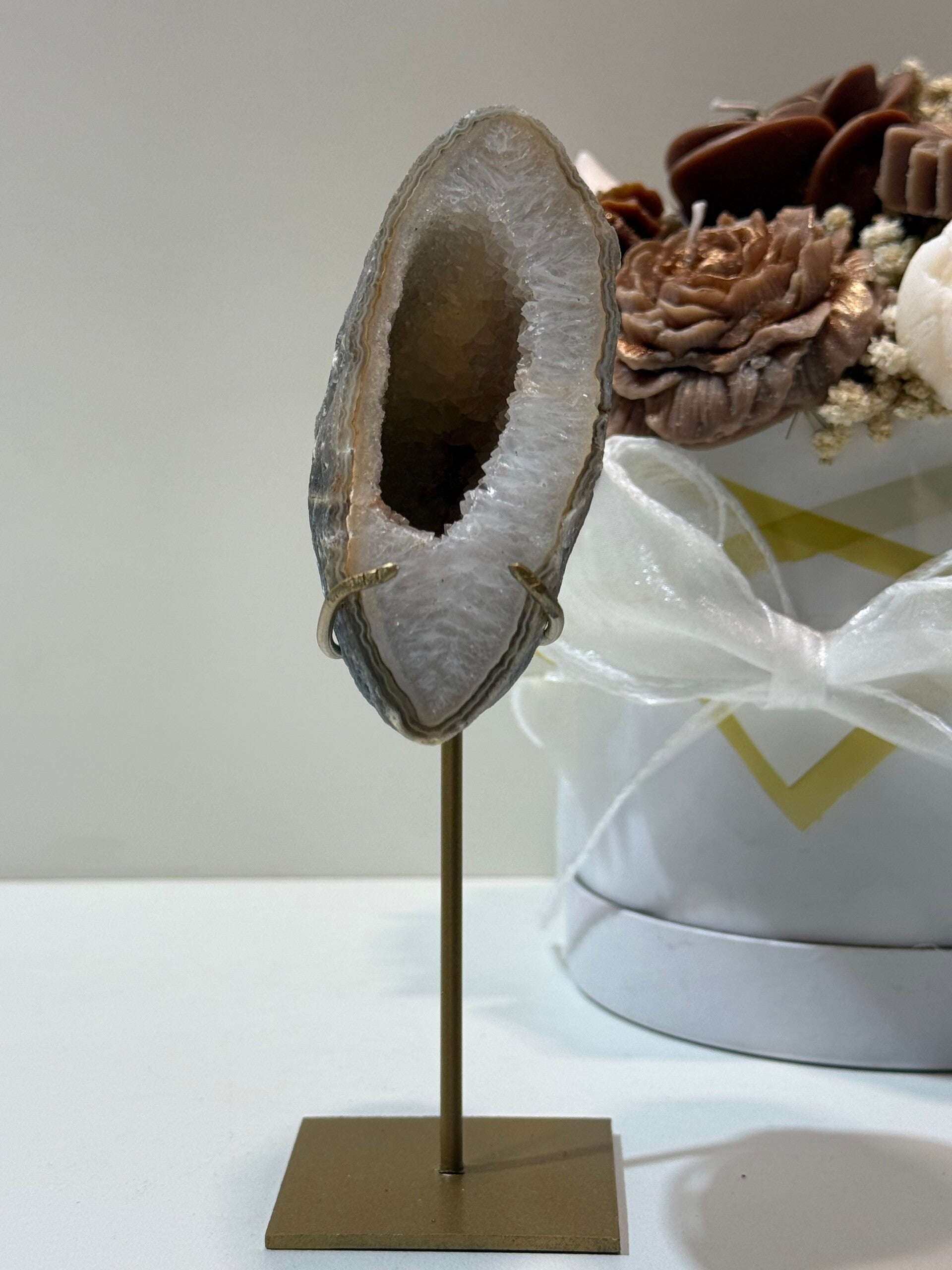 Agaat Geode op Standaard - 0,292 Kilogr.