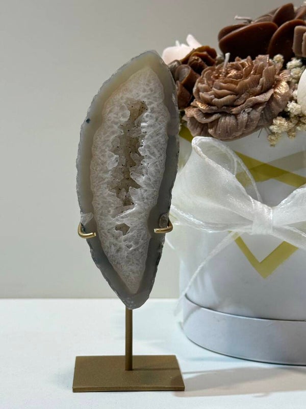 Agaat Geode op Standaard - 0,278 Kilogr.