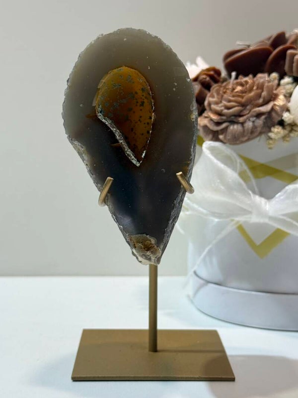 Agaat Geode op Standaard - 0,572 Kilogr.