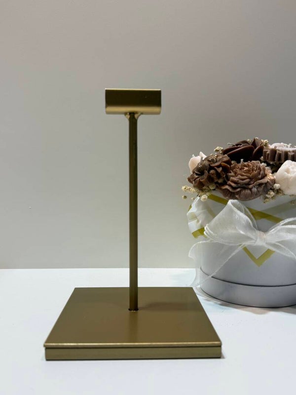 Slab houder - Hoogte 21,5 cm - Goud