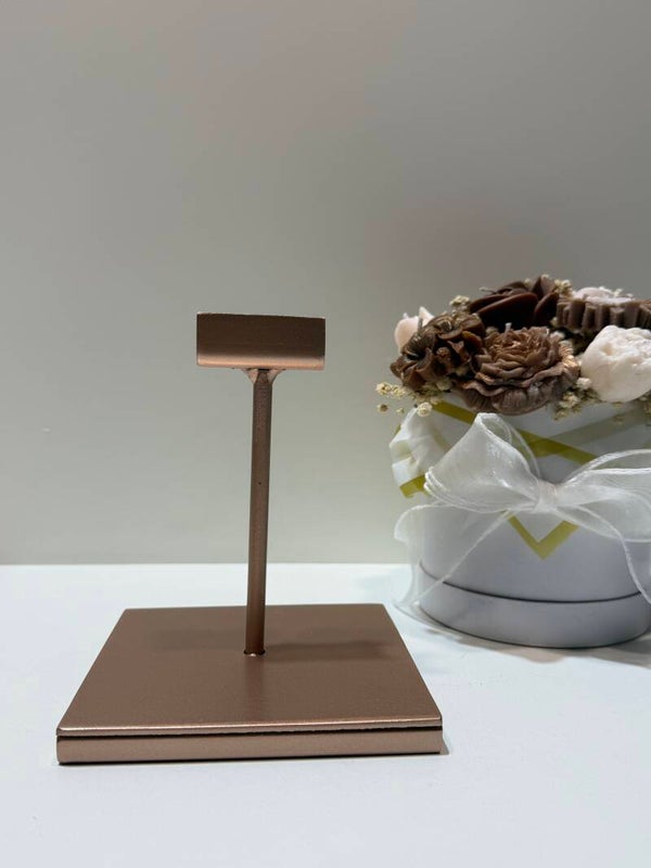 Slab houder - Hoogte 14,5 cm - Rosé Goud