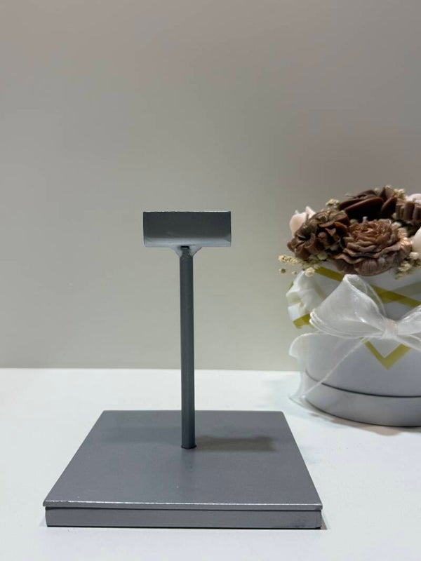 Slab houder - Hoogte 14,5 cm - Zilver