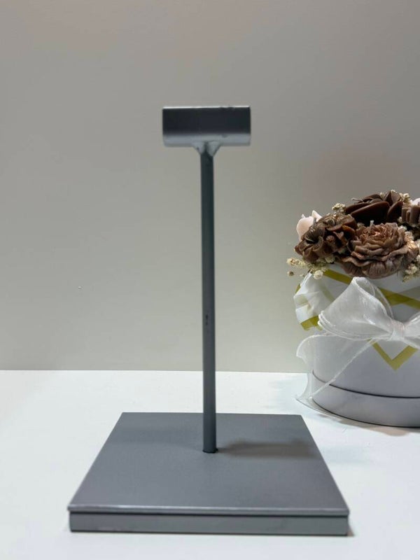 Slab houder - Hoogte 21,5 cm - Zilver