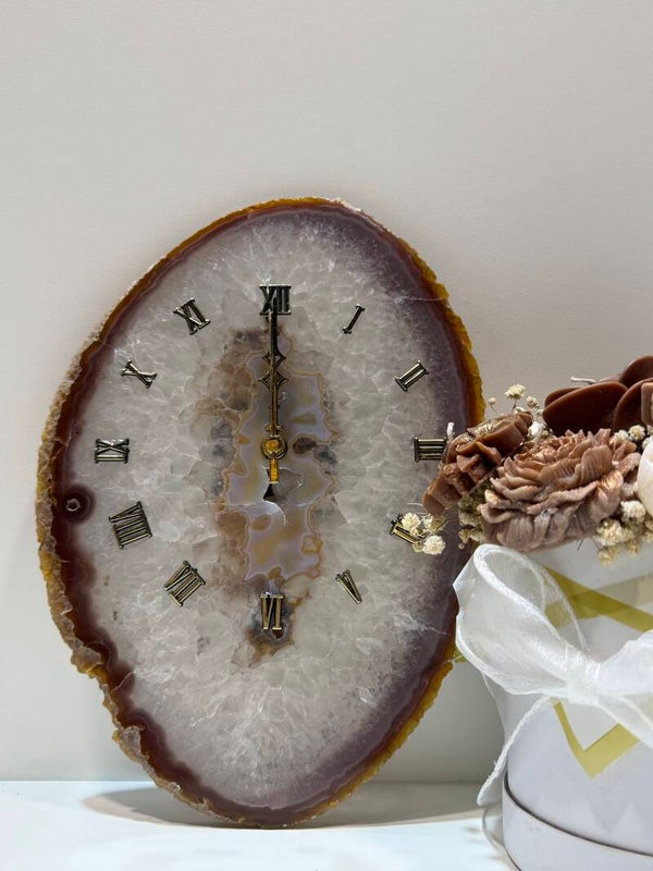 Agaat Wandklok -