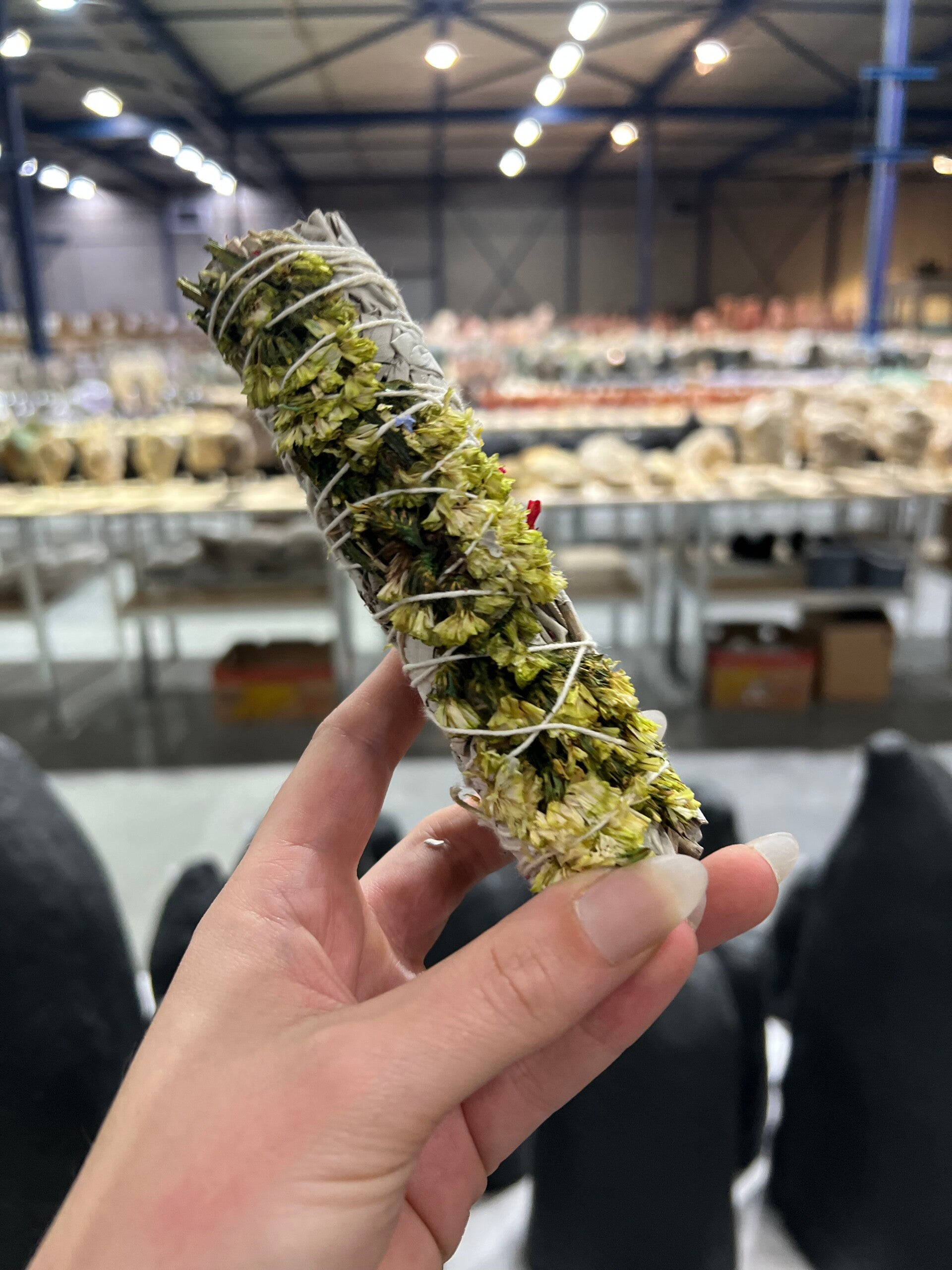 WB8 - Salie Smudge Stick - Geelgroen