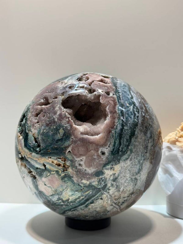Roze Amethist Bol - 20,532 Kilogr.