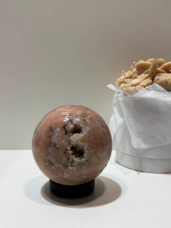 Roze Amethist Bol - 1,390 Kilogr.