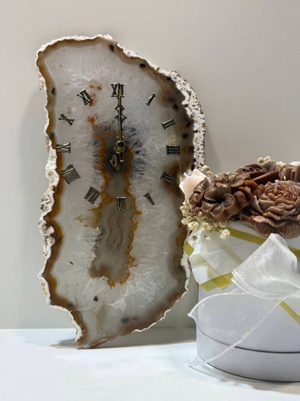 Agaat Wandklok -