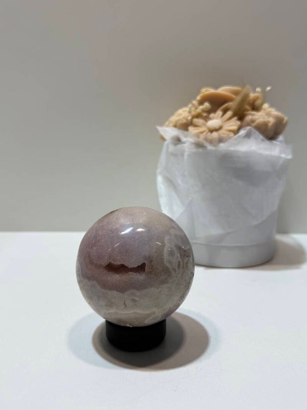 Roze Amethist Bol - 0,558 Kilogr.