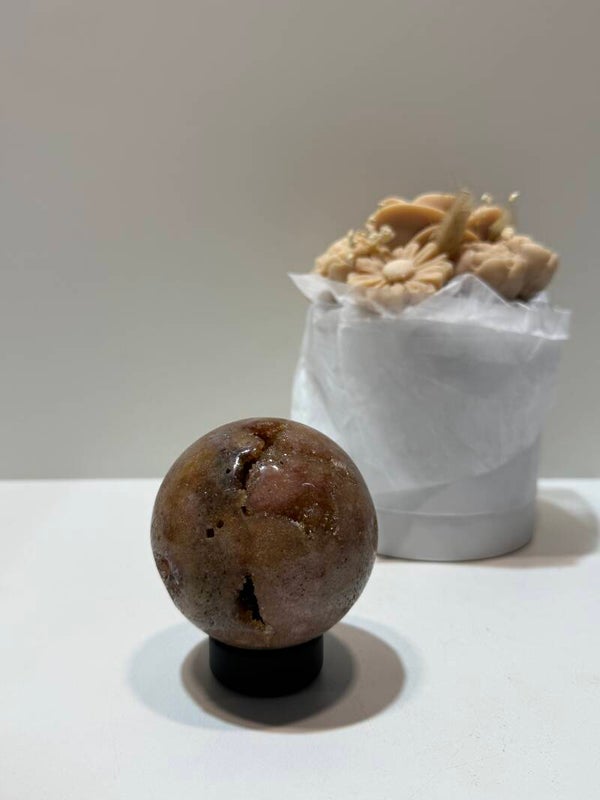 Roze Amethist Bol - 0,564 Kilogr.
