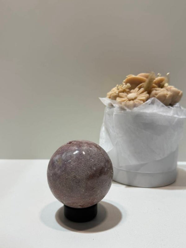 Roze Amethist Bol - 0,592 Kilogr.