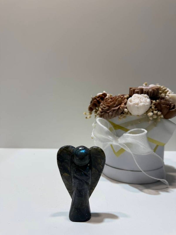 Labradoriet Carving - Engel