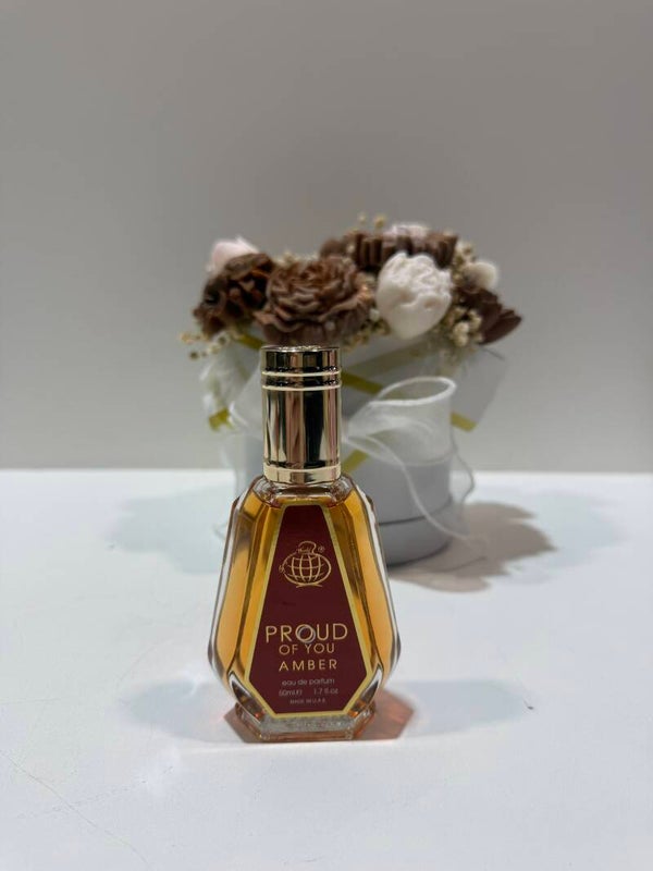 Fragrance World - Proud of you Amber - 50ml  - Uniseks (Geïnspireerd op Stronger With You Amber van Emporio Armani)