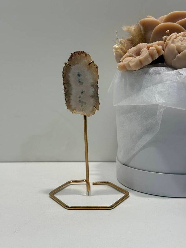 Stalactiet op 24k Goud Vergulde Standaard - 0,050 Kilogr.