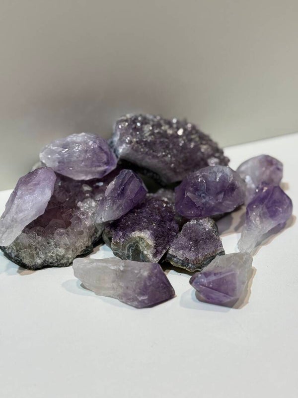 Ruwe Amethist Clusters & Punten - 1 Kilogr.