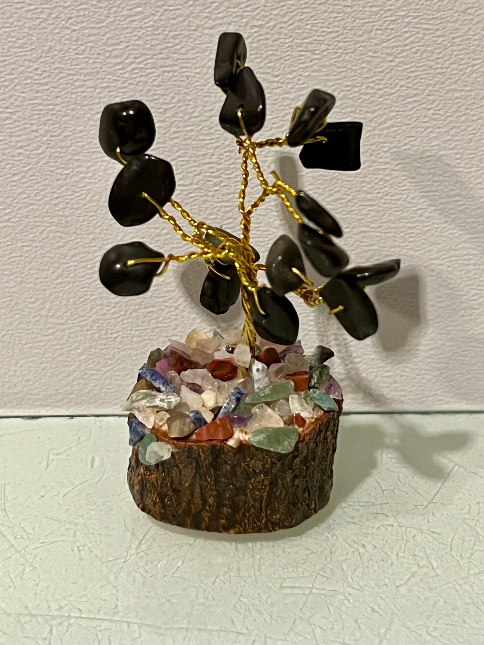 Edelstenen Boompje Obsidiaan