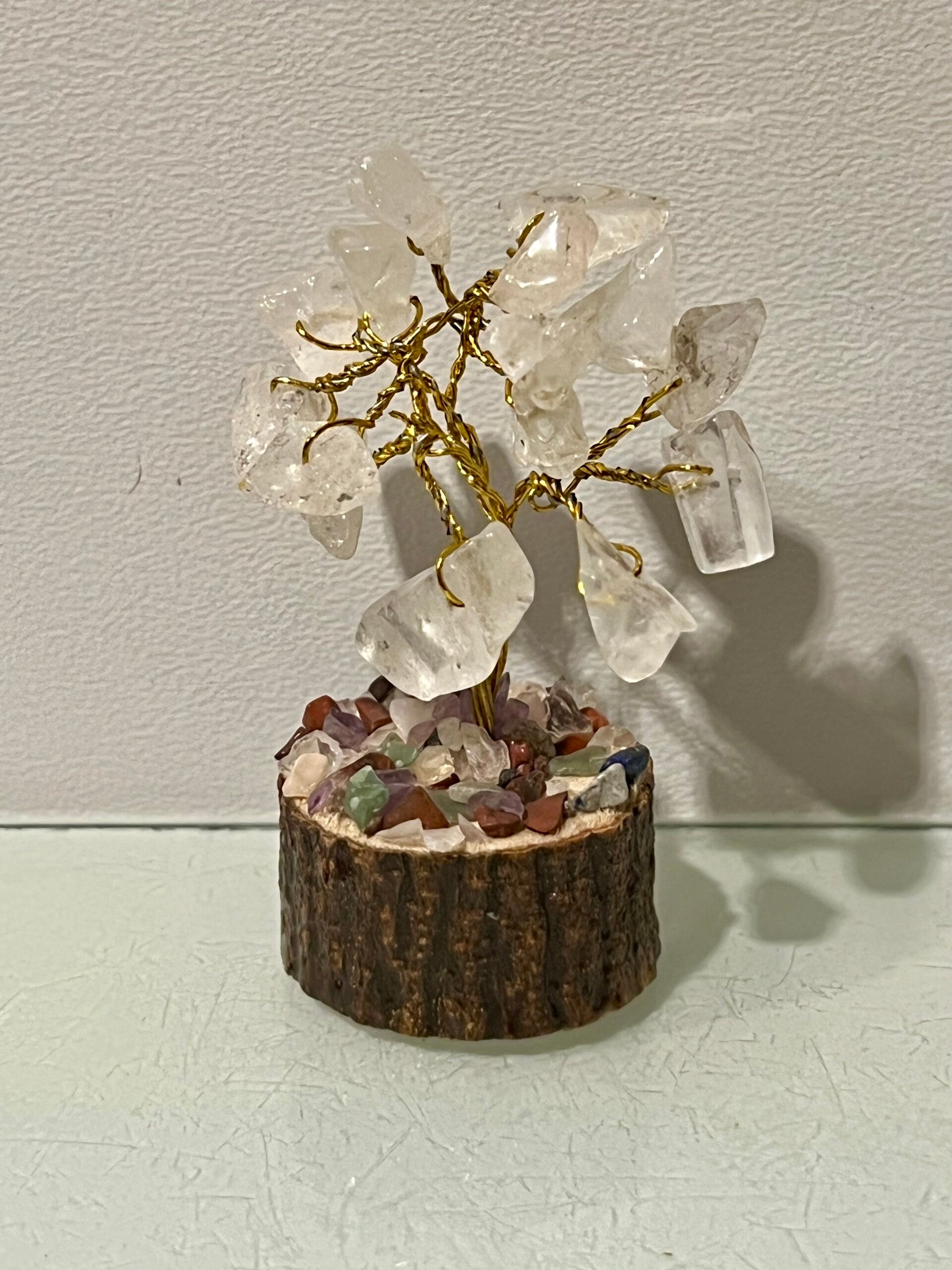 Edelstenen boompje bergkristal