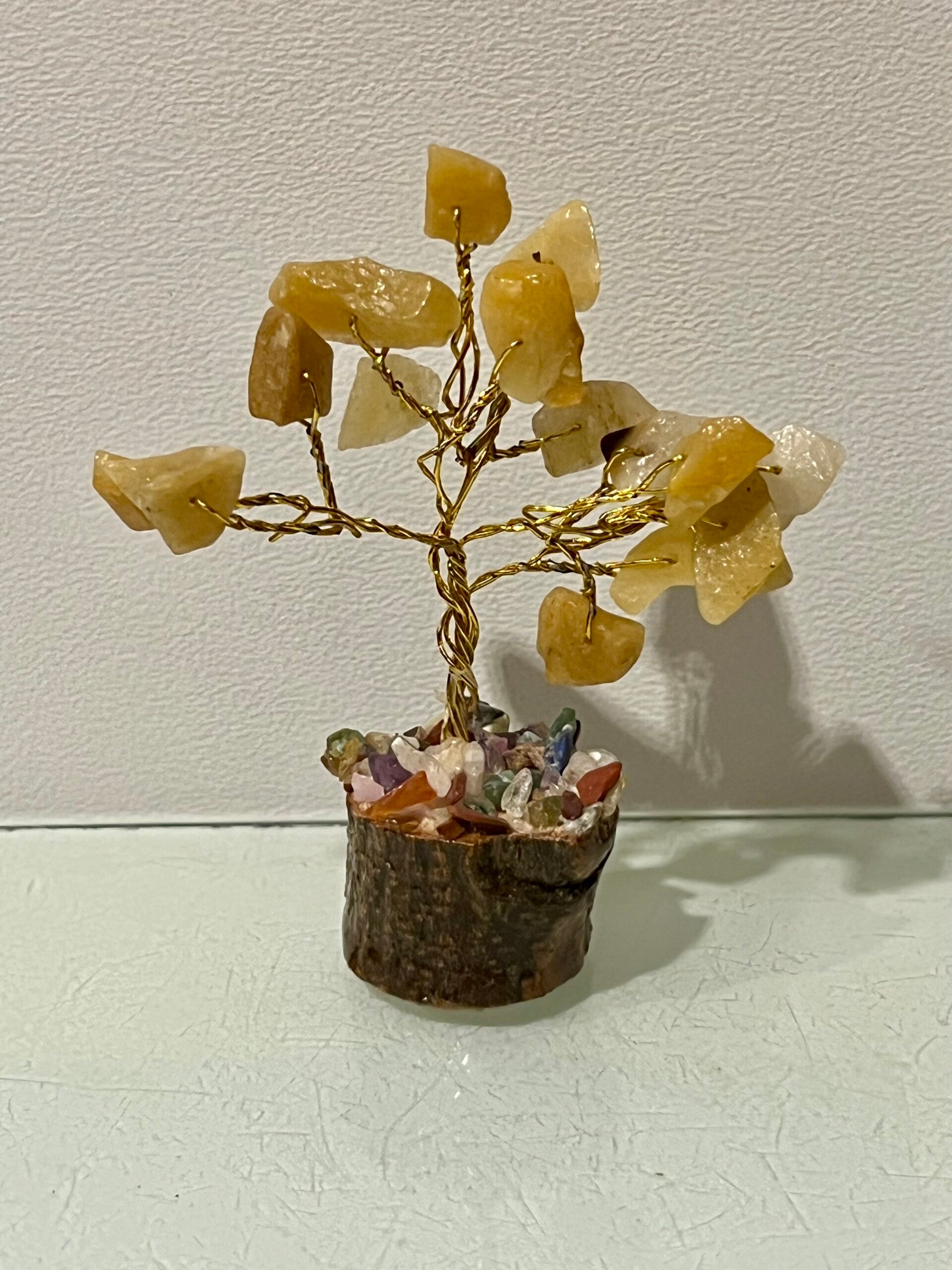 Edelstenen boompje gele aventurijn